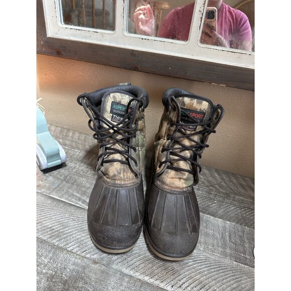 Aspen Sport Outdoor Original Duck Water Boot Thinsulate Men's Size 9 No Insoles - Picture 2 of 5